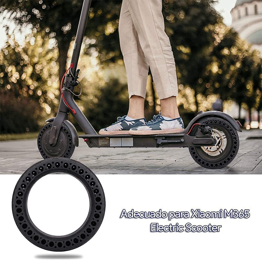 Pneu Solide de Scooter électrique de 8,5 Pouces + Levier de Pneu, Pneu en nid d'abeille antidérapant résistant à l'usure, Pneu sans Chambre à économie d'énergie à Installation Simple