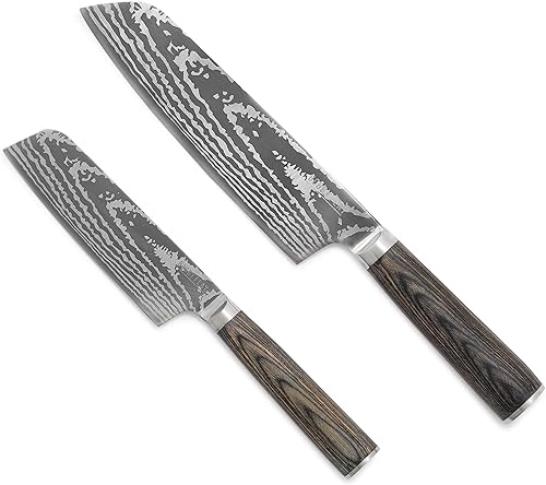 Miniatura 14 de GreenPan x Bobby Flay - Juego de 13 cuchillos de cocina de acero inoxidable, cuchillas de acero inoxidable premium, bloque de cuchillos de madera de