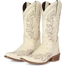 TuffRider Womens Snip Toe Paris Embroide Western Boots