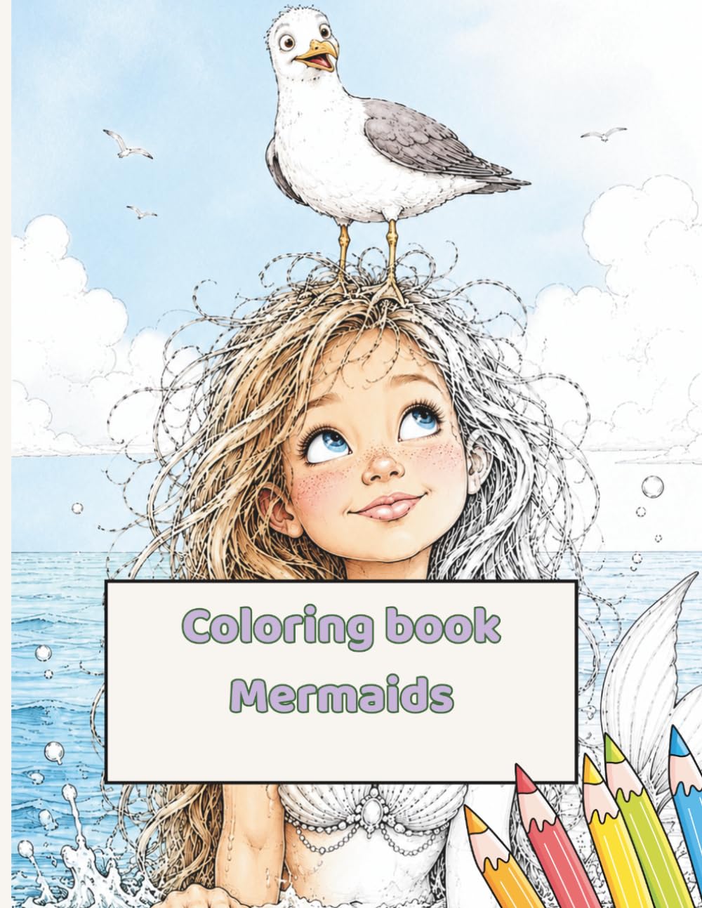 Ocean Dreams: A Mermaid Coloring Book for Adults and Teens | 20 Magical Coloring Page