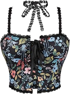 Corset Medieval Femme Corset Gainant Sexy, Bustier Sexy Push Up Style Rétro Jacquard Classique Grande Taille Coupe Ajustée Et À La Mode pour Halloween Mardi Gras