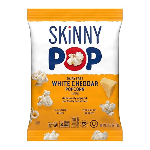 Miniatura 21 de SkinnyPop - Palomitas de maíz, saludables, sin gluten, 30 paquetes de bolsas de tamaño delgado individual tipo bocadillo de 0.65 onzas cada una