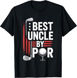 Uncle Golf Best Uncle by Par Funny Golfing Baby Announcement T-Shirt