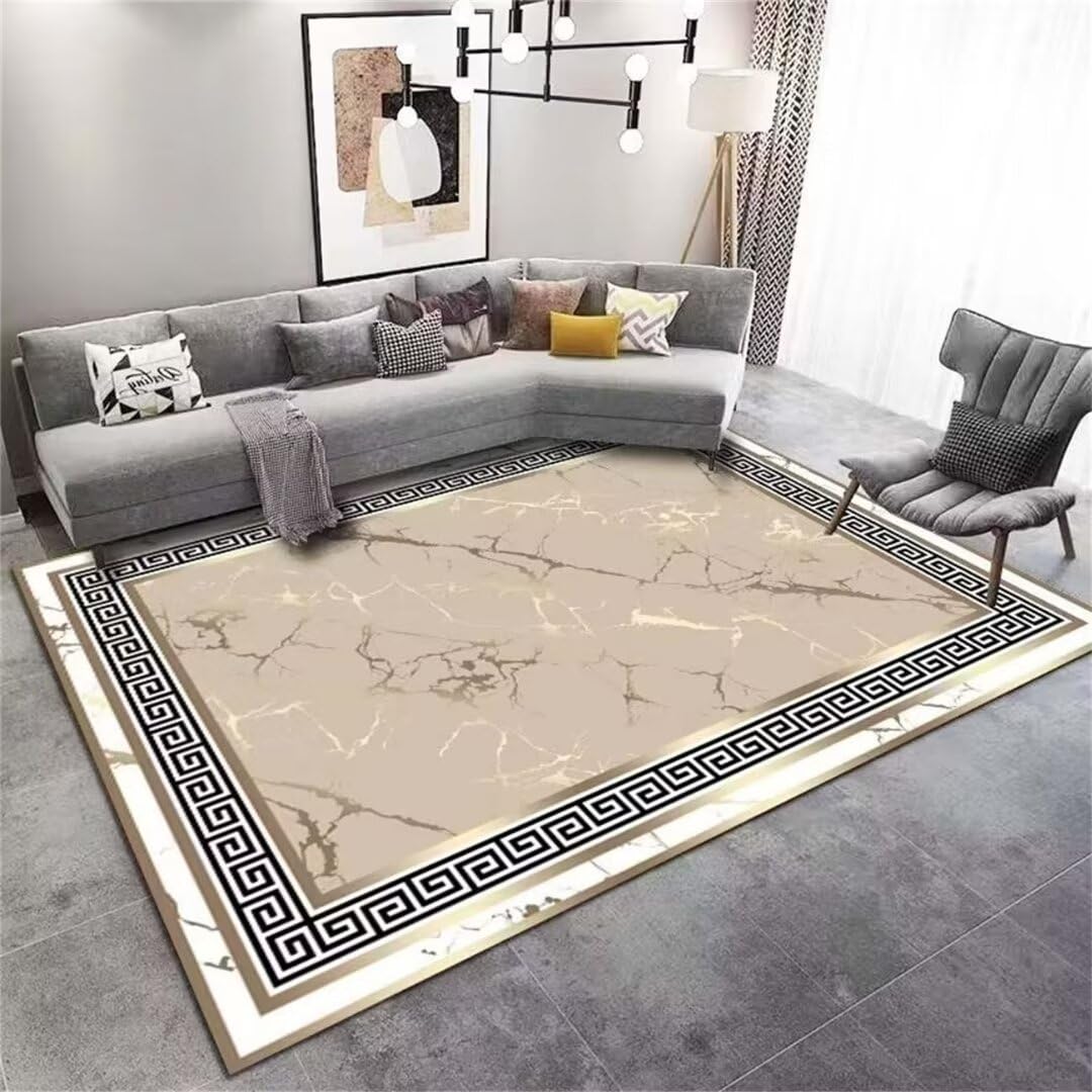 Tapis chien grande taille doux confort imitation pierre gris 160x230 cm