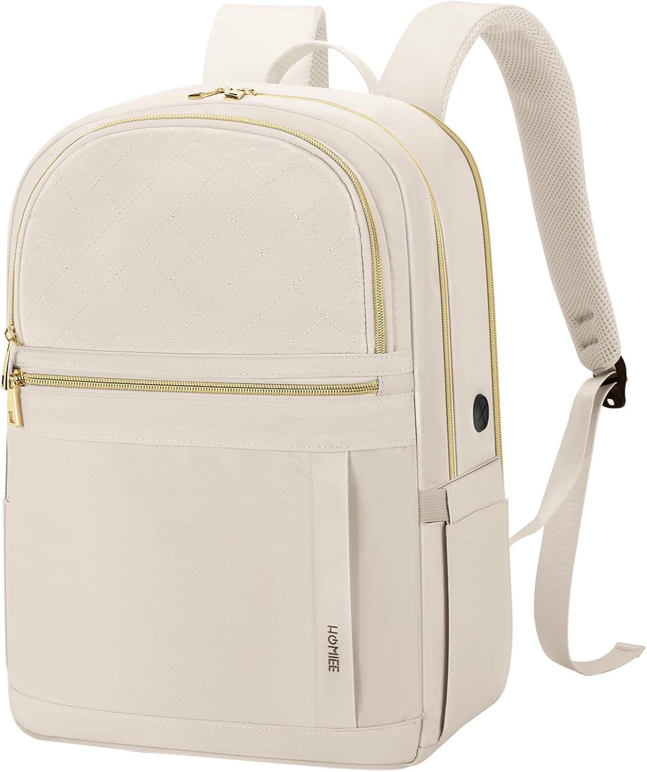 HOMIEE 15.6 Inch Laptop Backpack Women Work Laptop Rucksack with USB Port & Anti-Theft Zipper, Water Resistant Fashion Backpack Casual Daypacks for Travel School College Commuting