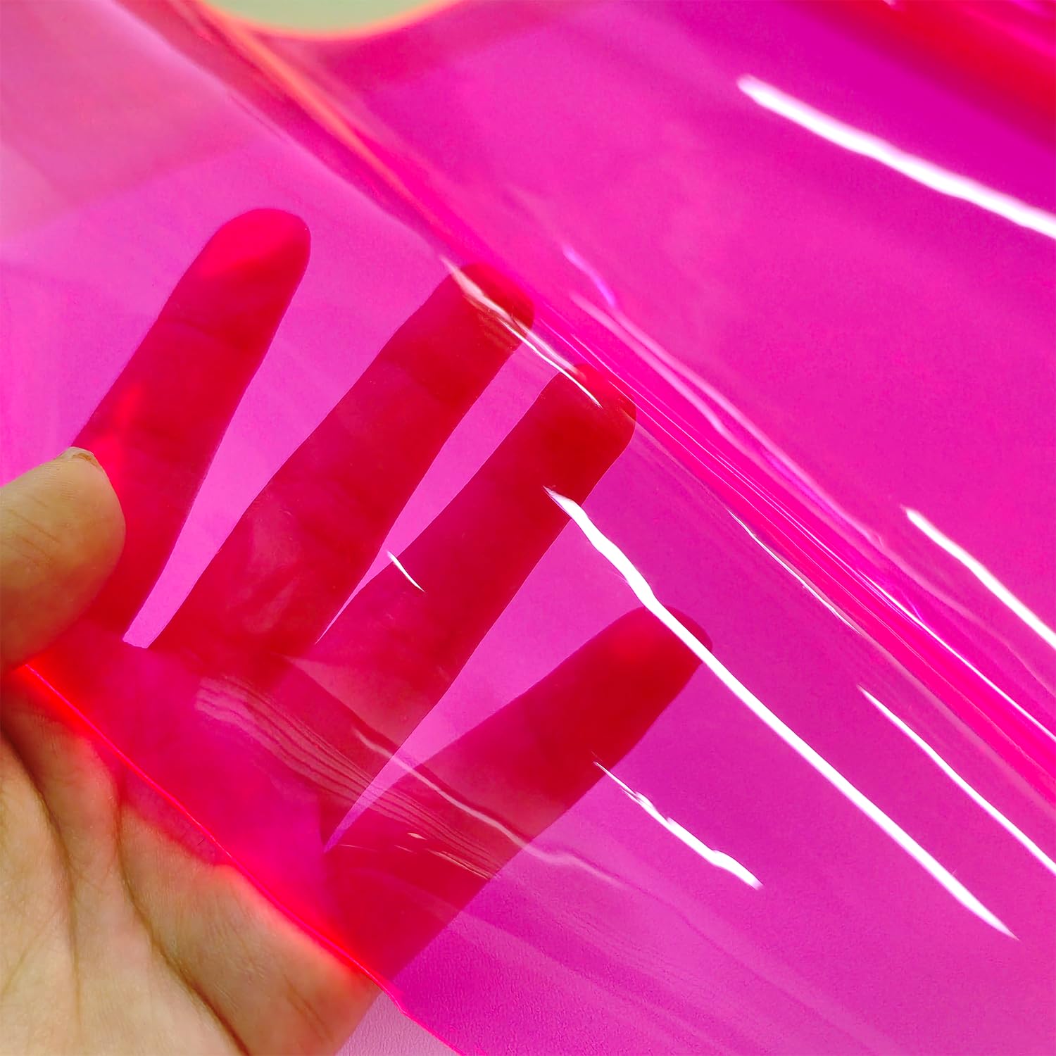KELUBATU 30 x 120 cm Transparent PVC Vinyl Fabric - Image 2