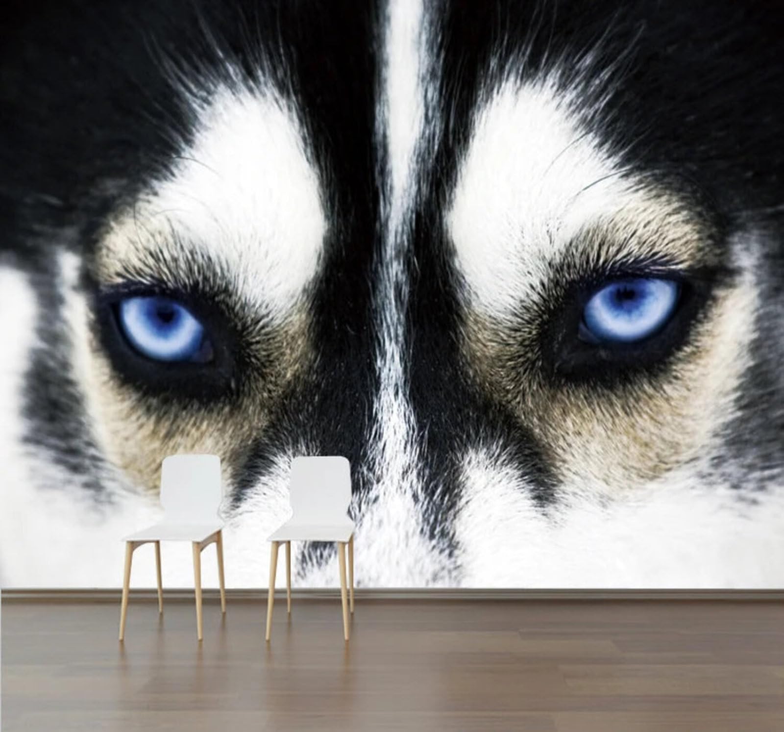 Minimalist Hand Drawn Animals Wolf Unique 3D Wallpaper Easy Install Feature Office Living Room Sofa Bedroom TV Background Wall Decoration-250cm×170cm