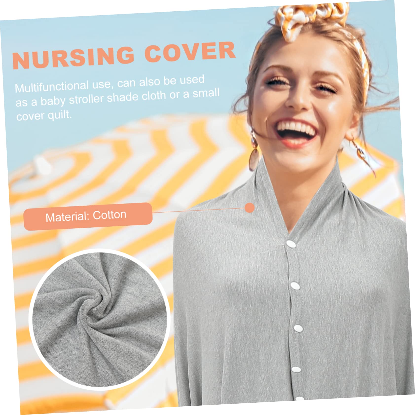 Toddmomy Breastfeeding Cover Poncho Nursing Cover for Breastfeeding Soft Cotton Nursing Towel