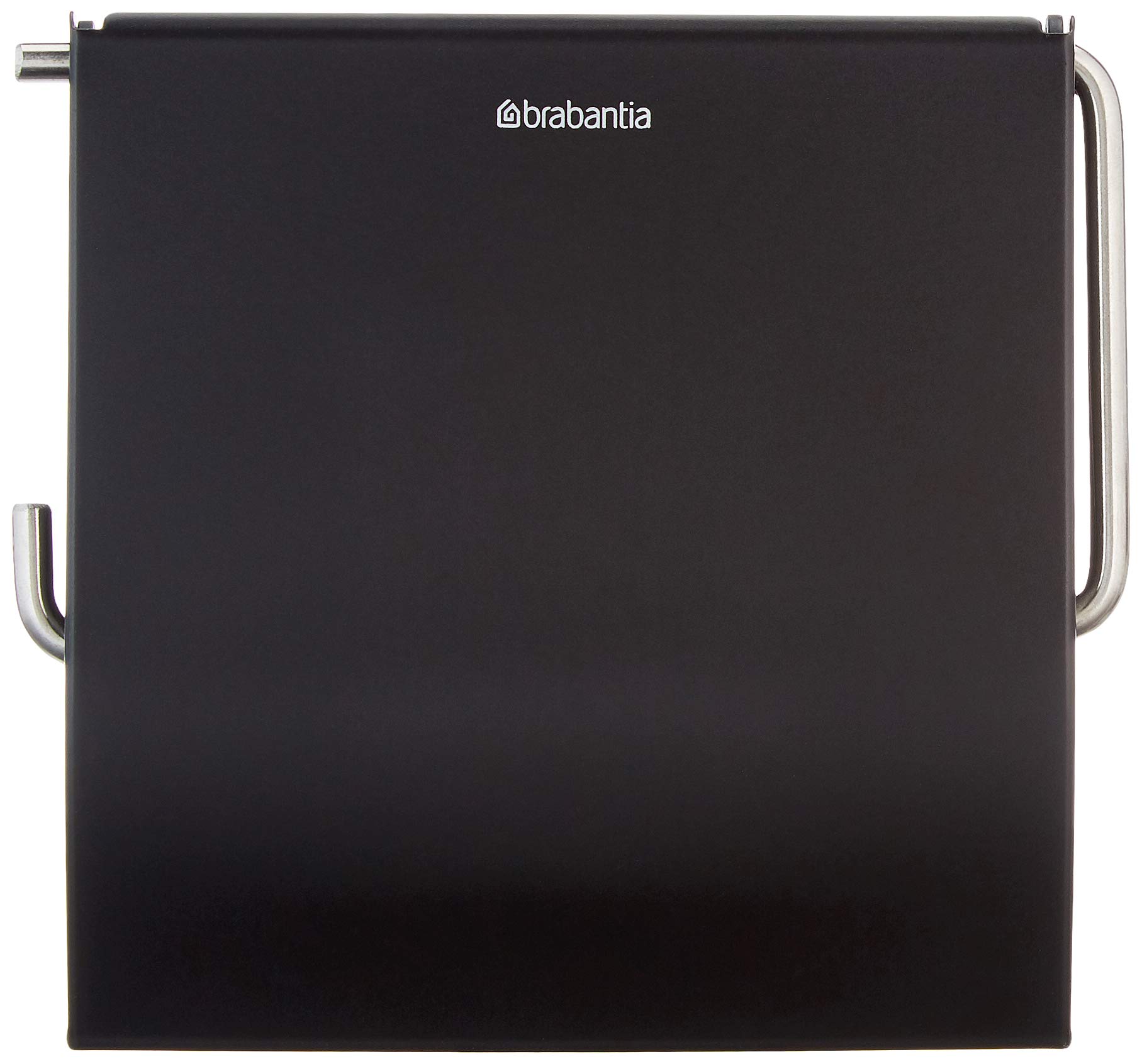 Brabantia 108600 Tuvalet Kağıdı Tutacağı, Paslanmaz Çelik, Mat Siyah, 30 X 20 X 10 Cm