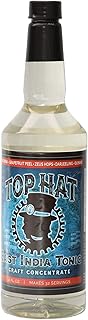 Top Hat Quinine Tonic Syrup -5X Natural Quinine Concentrate - 32oz Bottle