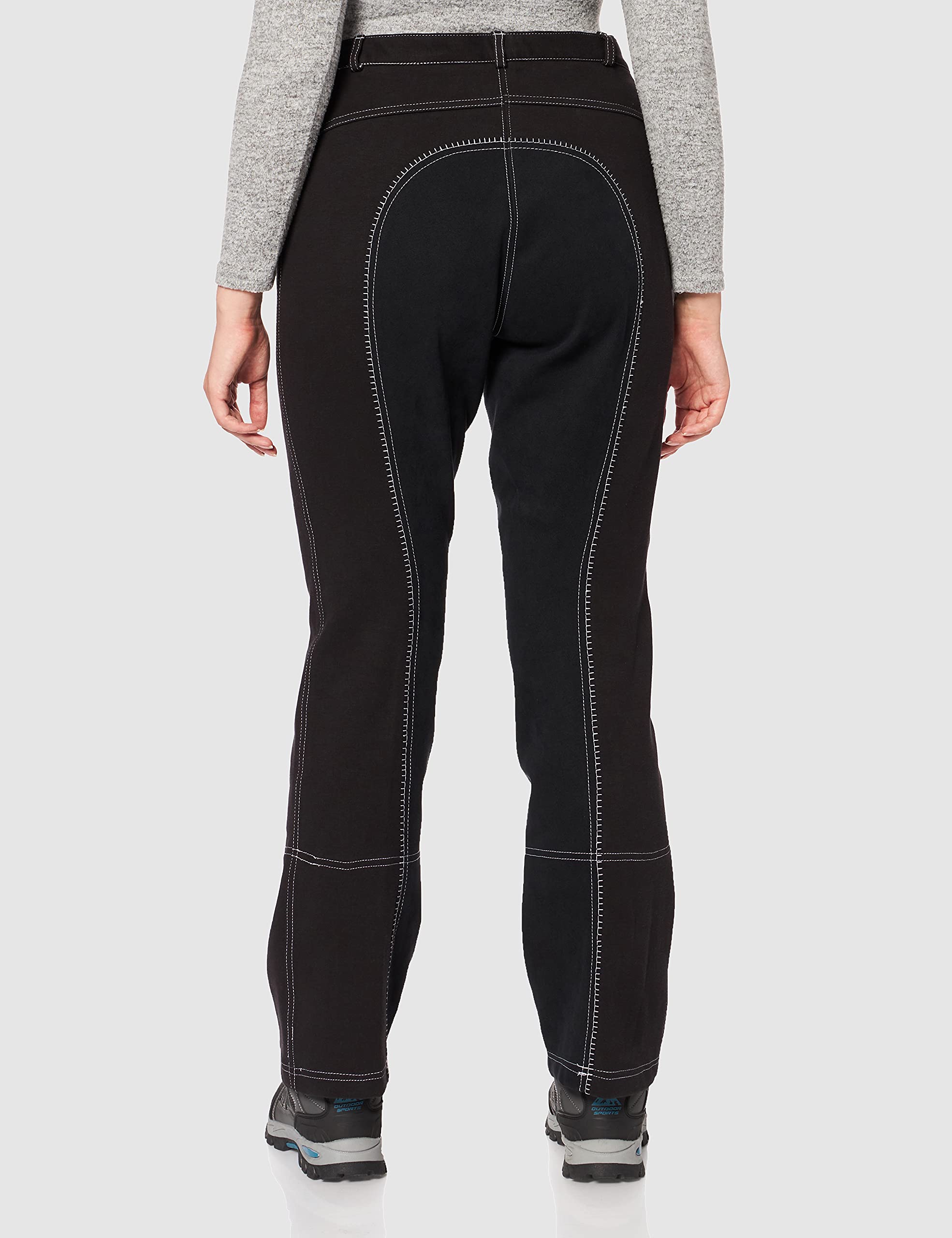 HKM Jodhpur Chic - Pantalones de equitación para Hombre, Mujer Infantil, Pantalones, 4000315596126, Negro – Negro – 9191, 34