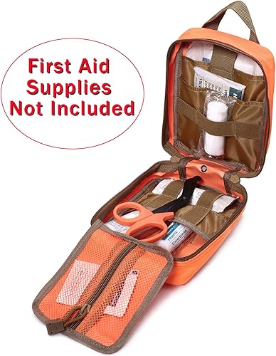 Miniatura 7 de Molle - Bolsa médica táctica  Bolsa de primeros auxilios EMT de nailon 600D resistente (solo bolsa)