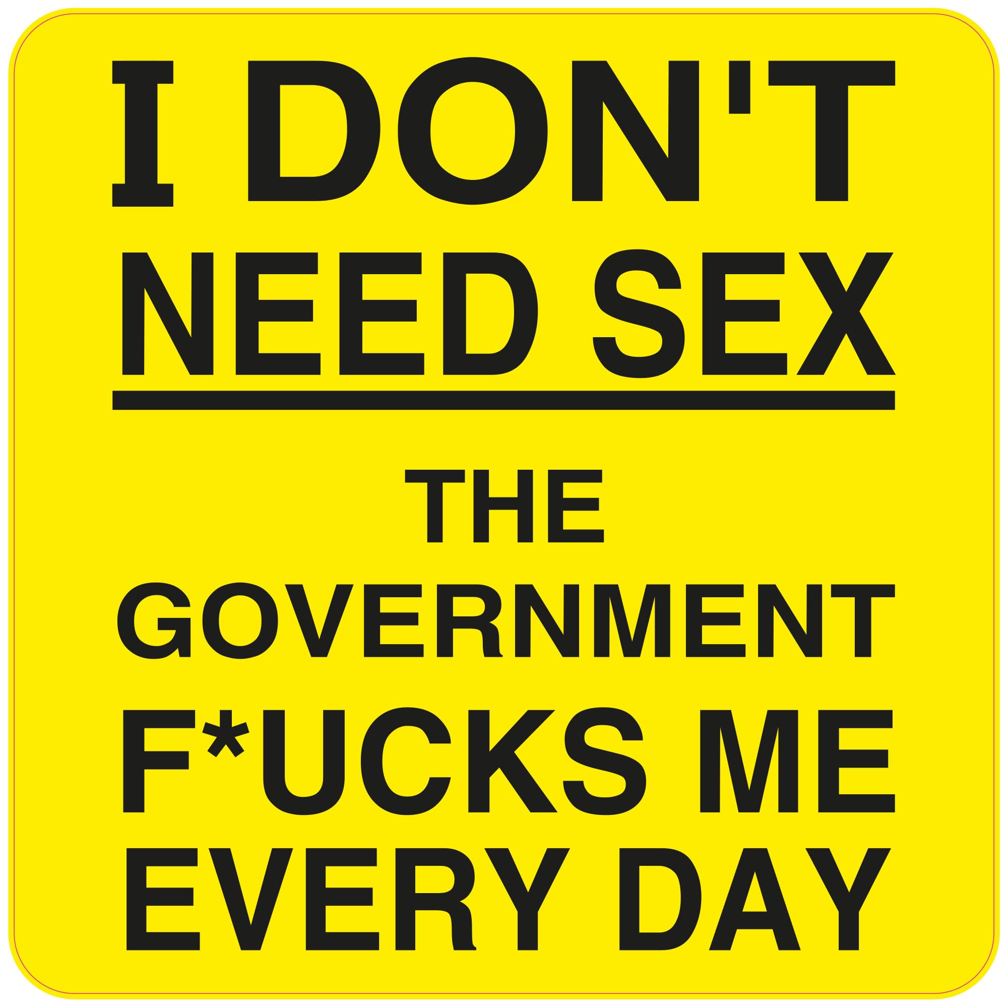 Indigos Ug Sticker / Decal - Jdm - Die Cut - Anti-Government Bumper Sticker Funny Libertarian 101Mmx101mm