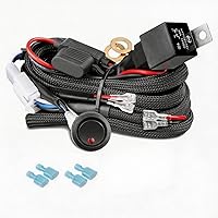 Vista 1 de ANGU OFFROAD - Arnés de cableado de 2 cables, kit de cable de nailon de 12 V 40 A para barras de luz LED, luces antiniebla, luces de trabajo