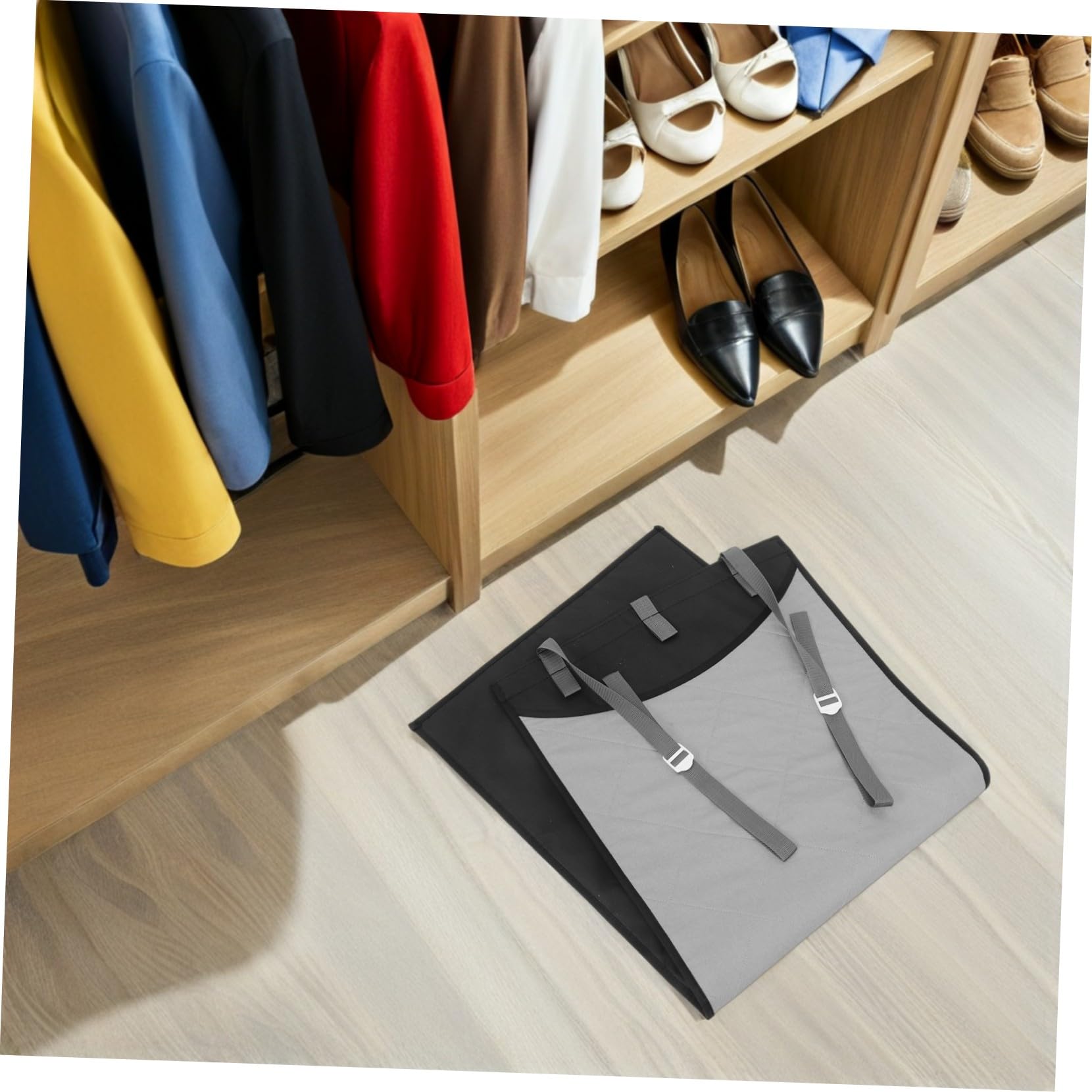 Tragbares Bügelkissen Tisch Bügelbrett hängende Bügelunterlage Reisebügelbrett klappbare Bügelunterlage Reisenbügelkissen Handbügelbrett zusammenklappbare Bügelmatte Polyester