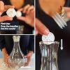 MAYU Swirl Structured Water Carafe - Innovative Vortex Technology Handblown Pitcher. Post Reverse Osmosis Filter Aerating Water Dispenser Stand 1.5 Liter| 51 Oz Dining Glass Jug Design (Earth Base)