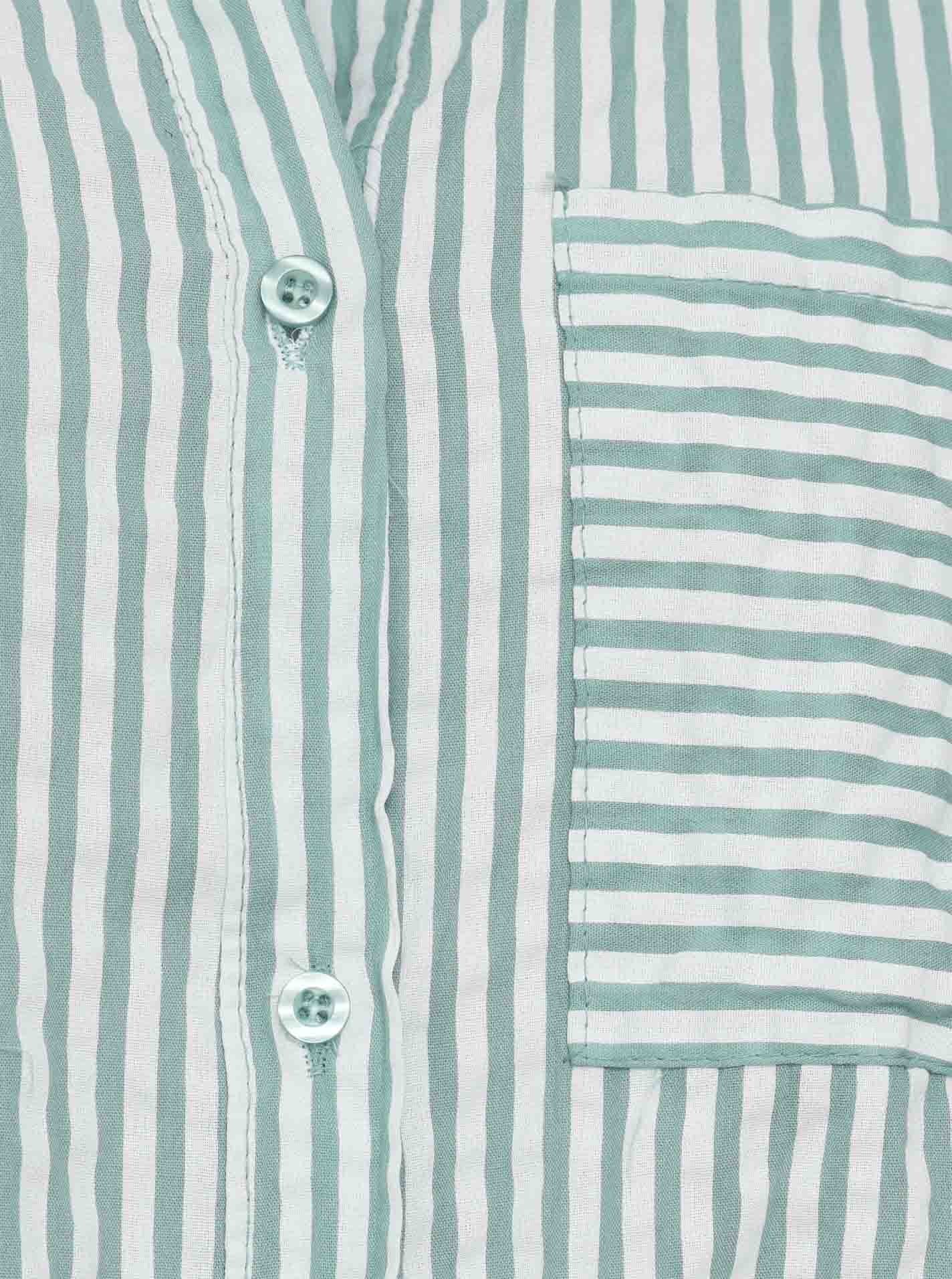 Zwillingsherz Longbluse im Streifen Muster – Hochwertiges Sommerkleid für Damen Frauen Mädchen - Abendkleid Freizeitkleid Strandkleid - Locker luftige Tunika - Perfekt für Frühling Sommer Herbst