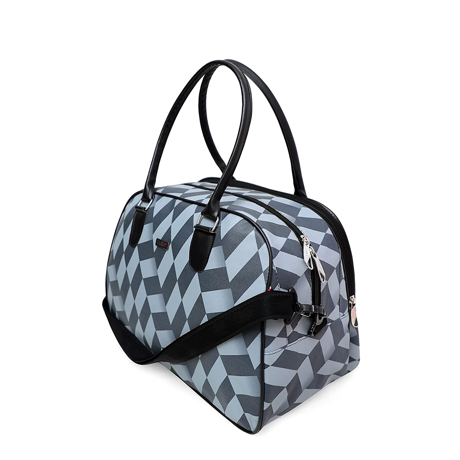 Flyit Duffle Bag for Unisex Travel Duffle Bag, Gym Bag, Yoga Bag, Maternity Bag Water Proof with High Grade PU Leather (30 Litter - Blue)