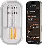 CHEF iQ Sense | Smart Wireless Meat Thermometer | 2 Ultra-Thin Probes | WiFi Unlimited Range | 1000°F Heat Safe | 5 Sensors | BBQ, Grill, Oven, Smoker, Air Fryer | Gen3