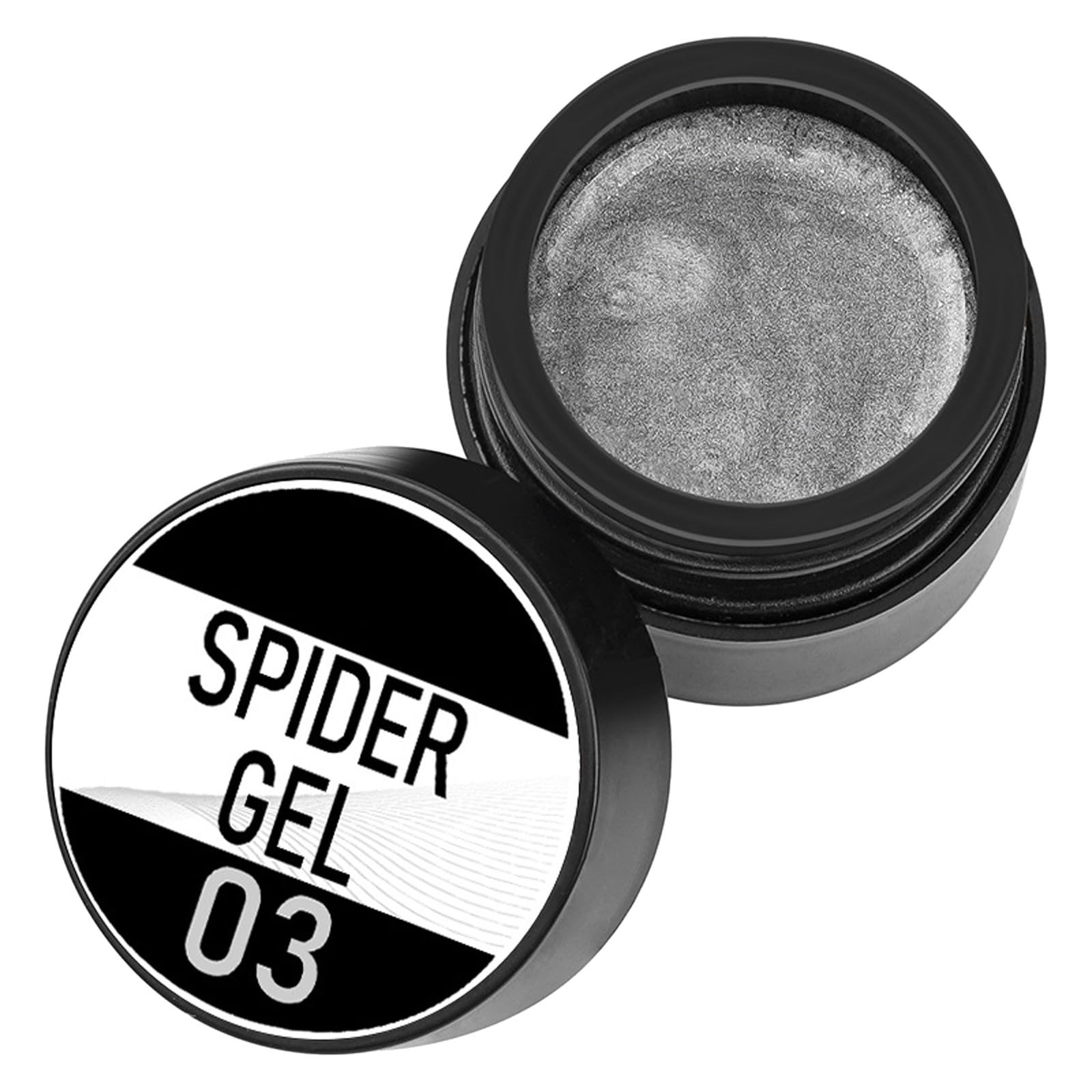 Nails Chip Stretch Drawing Nail Polish Glue Carved Painting Painted Drawing Thread Drawing Sericin Nail Polish Glue (Silver, One Size)