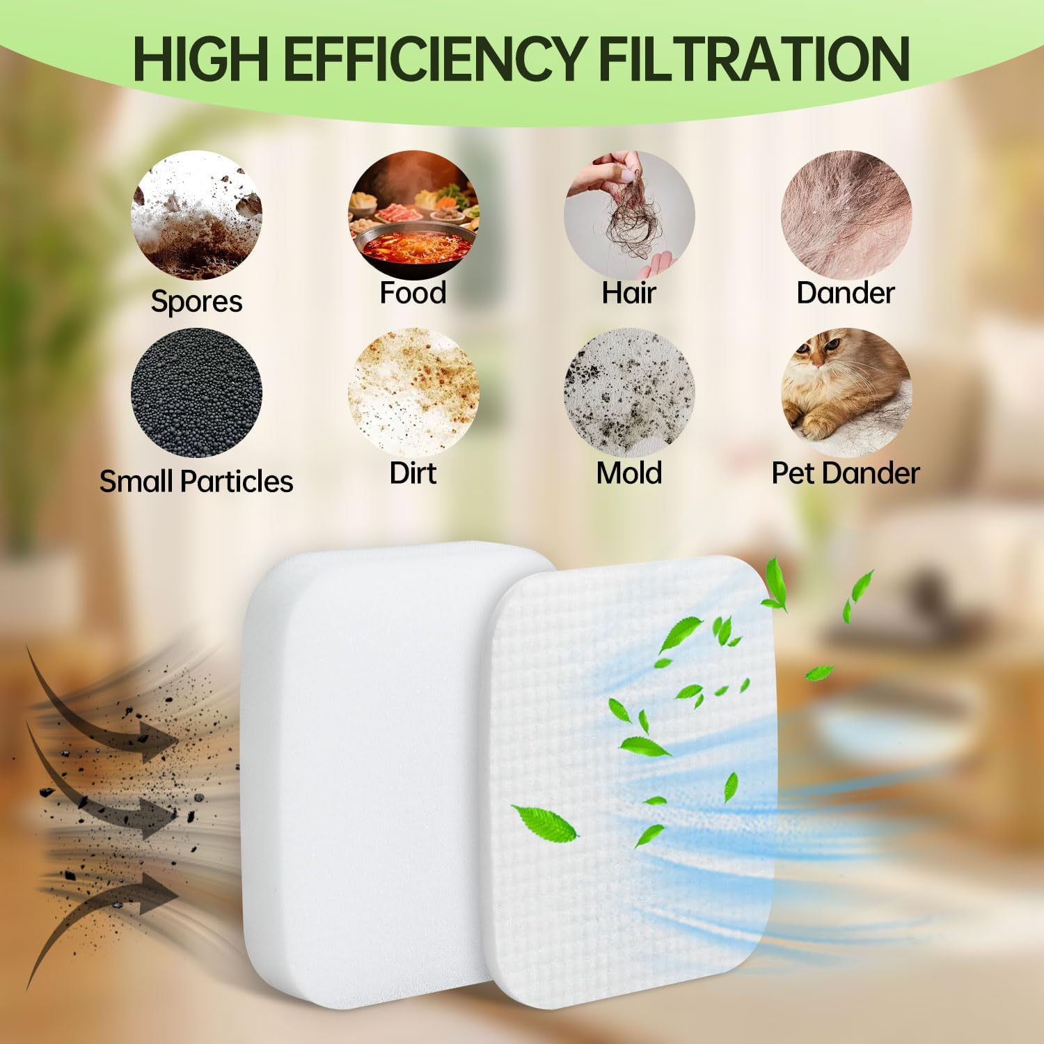 3 Pack UV850 Foam & Felt Filters Replacement Compatible With Shark Performance Lift Away UV850 UV900 DuoClean Upright Vacuum Cleaner, Replace Part XFFK602UKT - Image 6