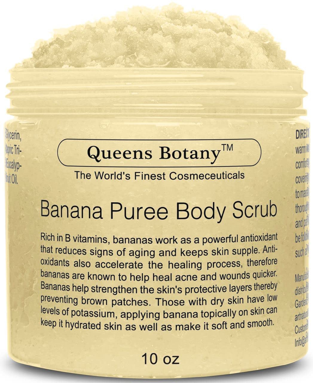 Amazon.com : Banana Body Scrub - Moisturizing Shea Butter, Saffron &  Nourishing Body Oils - Exfoliating Salt Scrub For Body-Win Against Aging,  Stretch Marks, Cellulite, Acne & Dead Skin Scars- 10 oz :