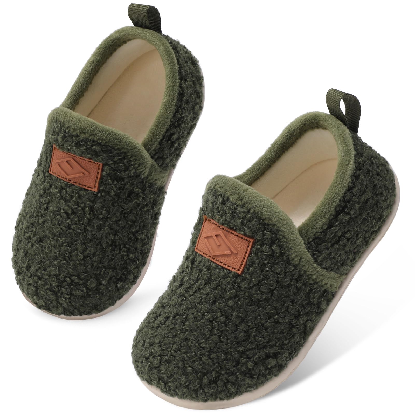 Lefflow Toddler Slippers Boys Girls House Shoes Slip on Baby Sock Shoes Lightweight Outdoor Walking Shoes