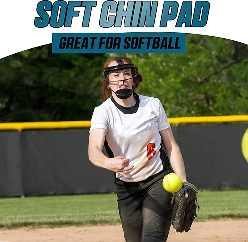 Miniatura 3 de Geetery 4 piezas de máscara facial de defensa facial de repuesto para defensa facial, almohadilla de béisbol para casco de sóftbol, máscara