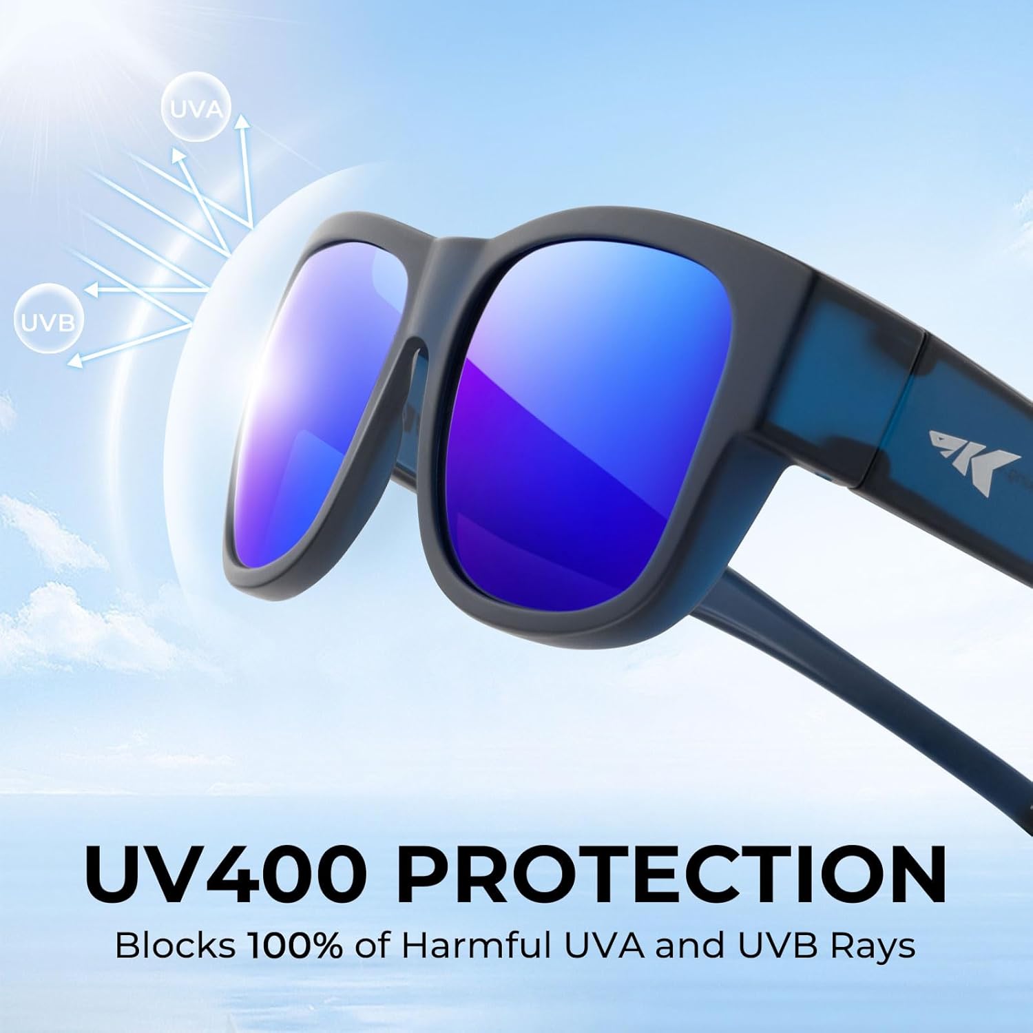 KastKing Chariton Fit-Over Polarized Wrap Around Over Sunglasses for Men and Women, Ideal for Driving Fishing Cycling Running - Image 4