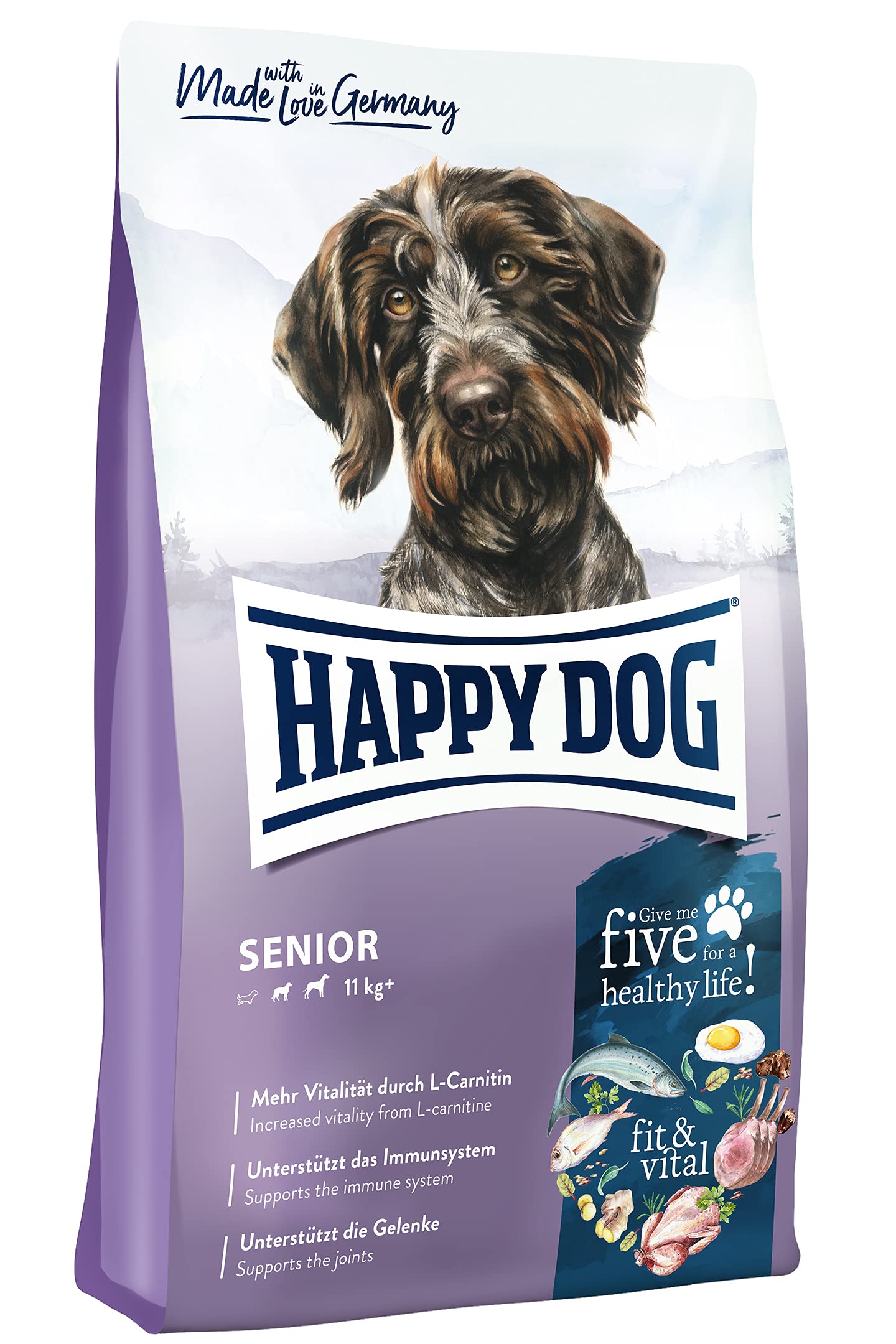 Happy Dog 60767 Supreme fit & vital Senior – Trockenfutter für ältere Hunde (4 kg)