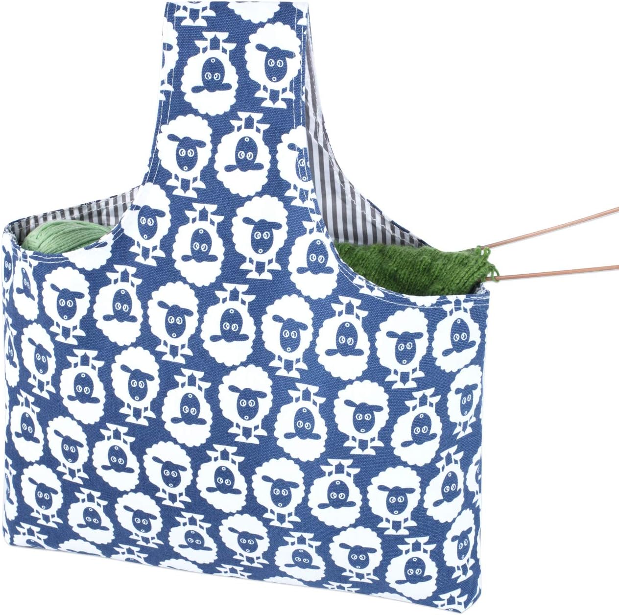 Pwshymi-Sac à Tricoter Sac Rangement pour Crochet Fil Organisateur d