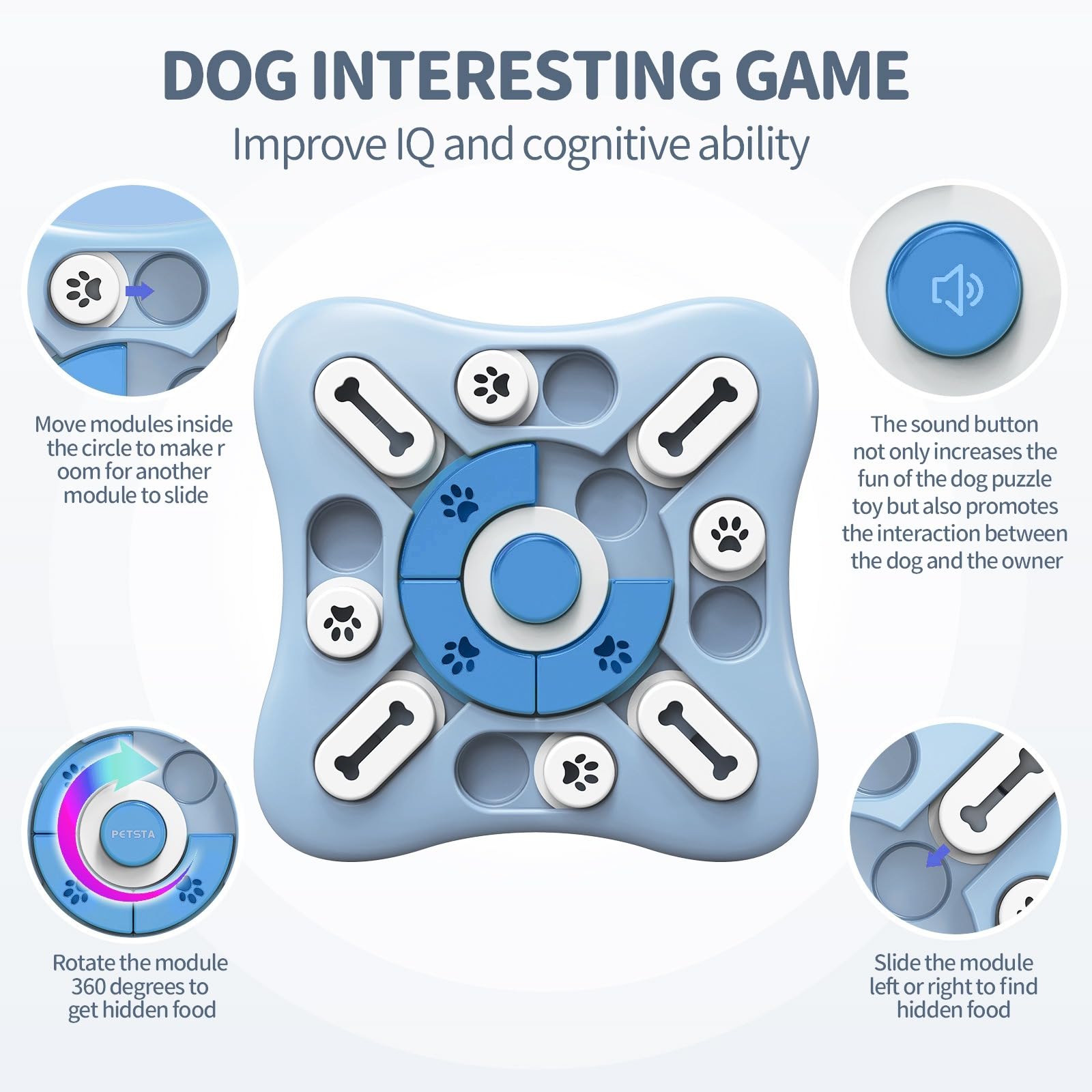 Juguetes de rompecabezas para mascotas, juguetes para gatos y perros de Amazon, pueden producir sonido como juguetes para mascotas