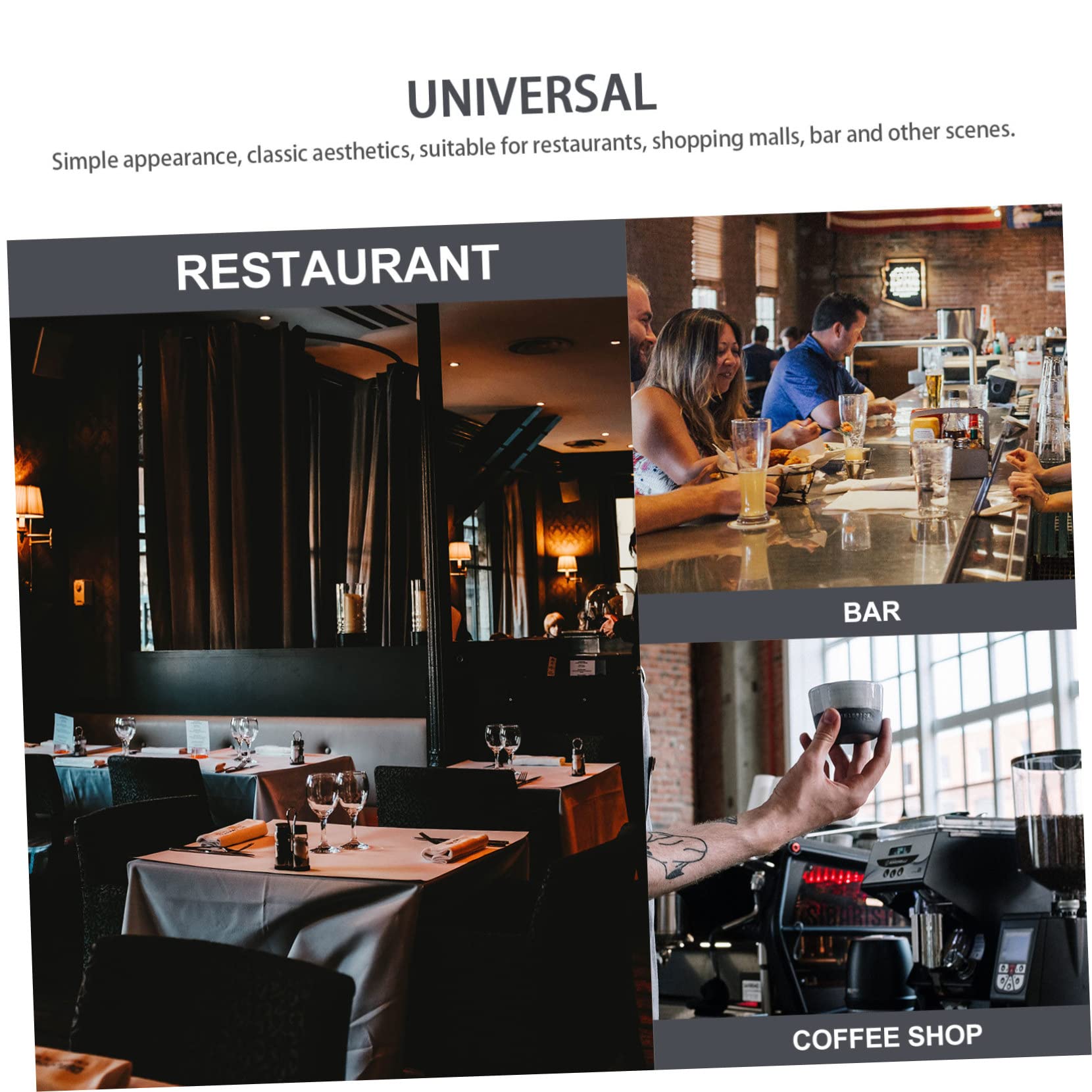Carpeta de Visualización del Menú y Documento de Menú para Restaurante Cubierta de Cuero PU, Esquina Redondeada, Diseño Clásico y Uso en Recepción de Comercios