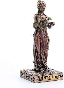 Veronese Design Hygieia Greek Goddess of Health Resin Hand Painted Miniature Figurine
