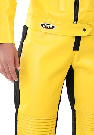 Fun Costumes Adult Kill Bill Halloween Costume, Women's Beatrix Kiddo Yellow Motorcycle Suit