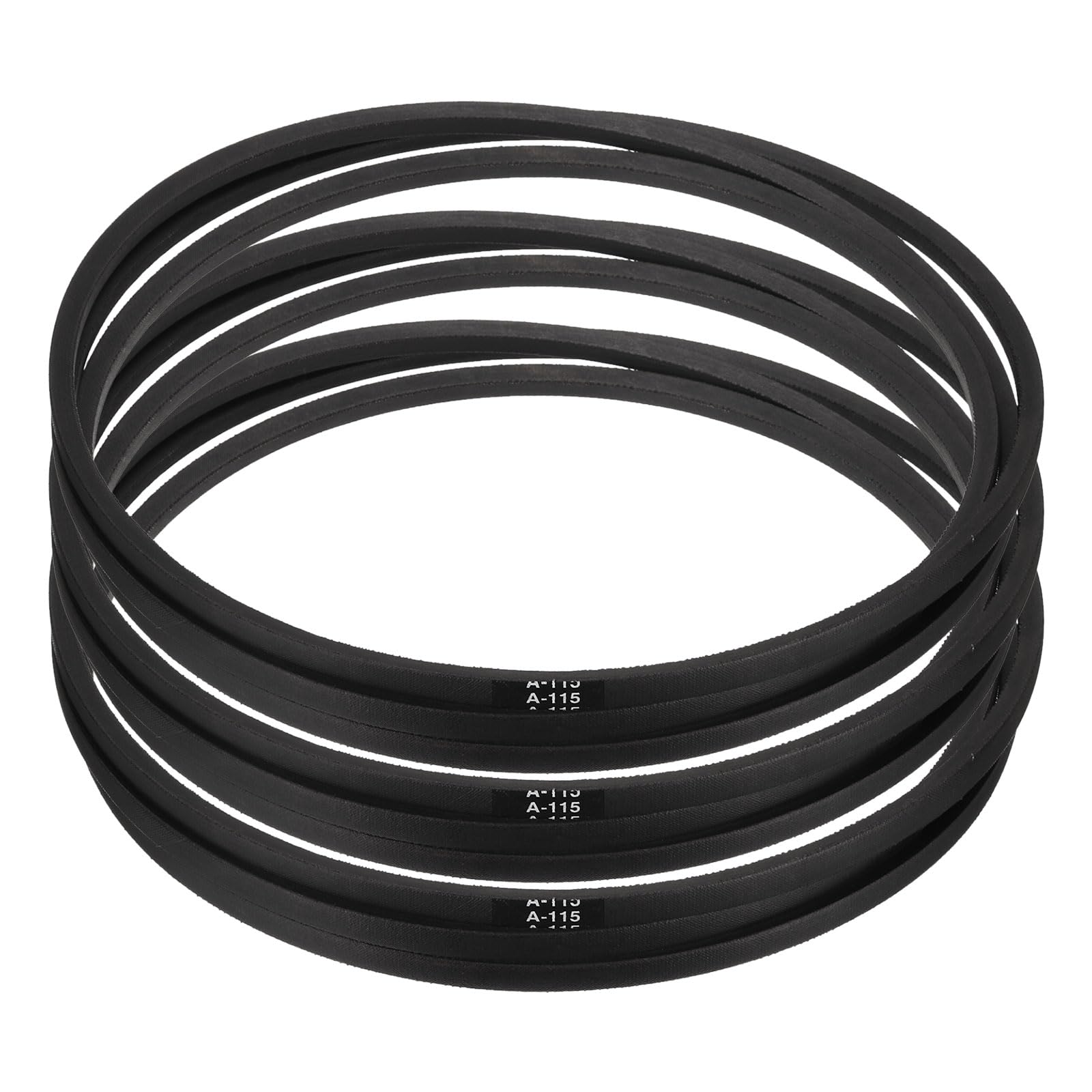 uxcell 3pcs A115 or 4L1170 Classic Wrapped Rubber V-Belt, 115"(2920mm) Inside Circumference, A Profile V Belt