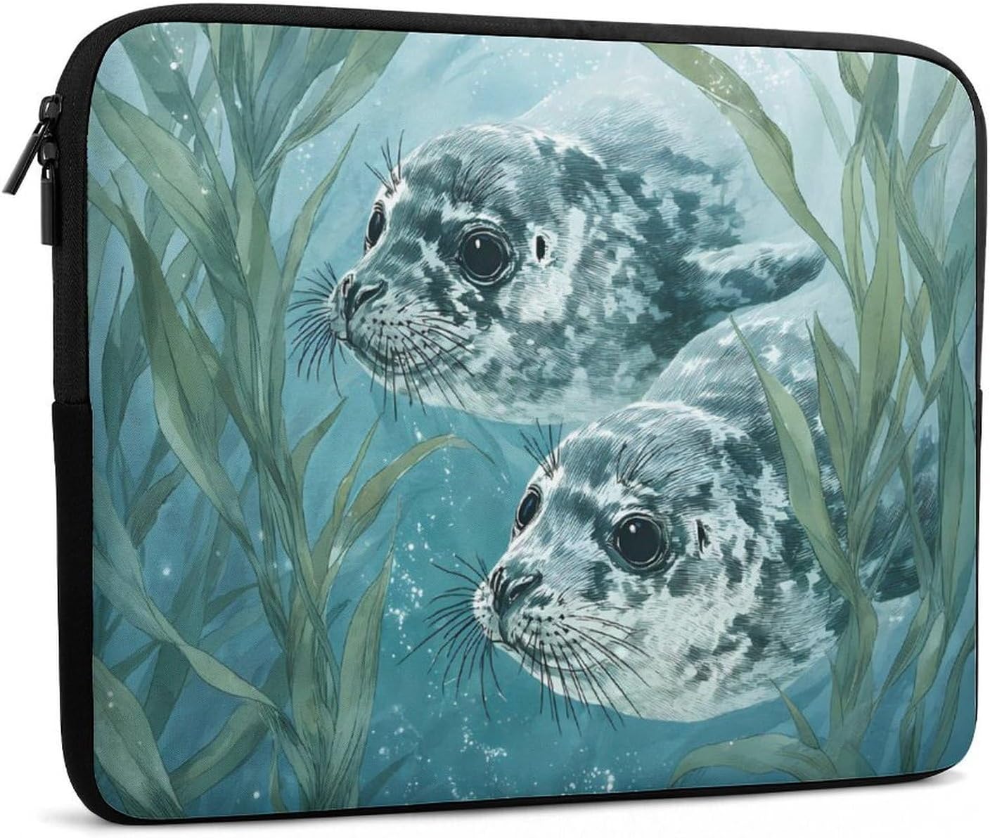 Leopard Seal Swimming Laptop Case Sleeve Computer Tablet Bag image 5