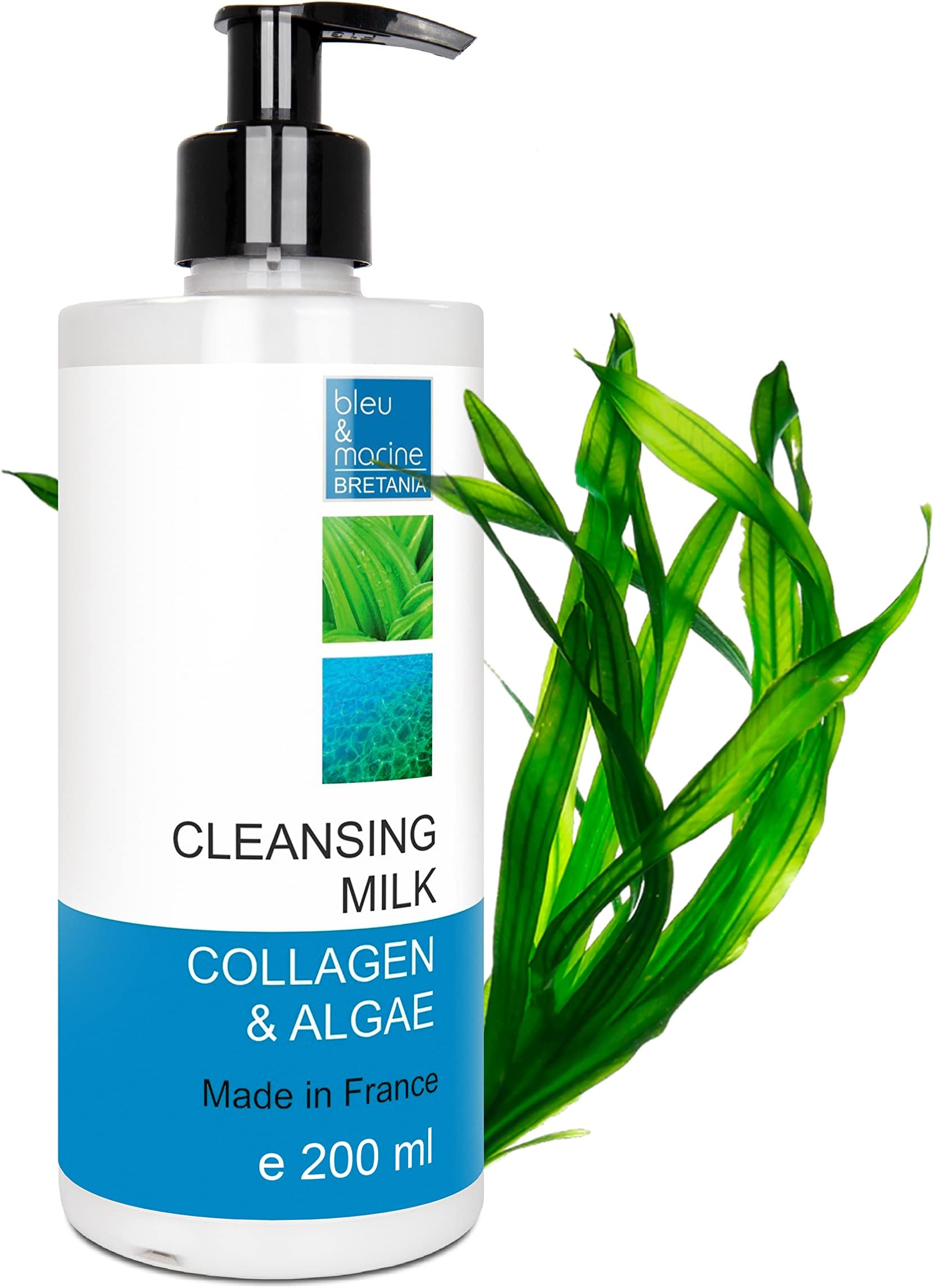 Facial Cleansing Milk | Algae & Collagen | Makeup Remover | Nourishing & Anti-Aging | Suitable for All Skin Types, 200ml
