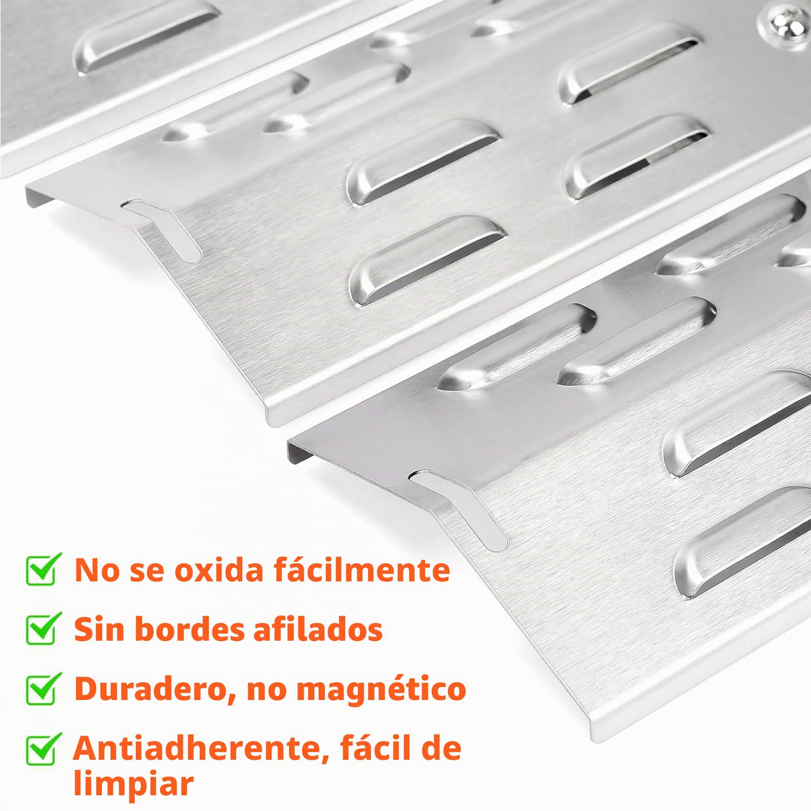 Denmay - Kit de reparación de Repuesto para Charbroil 463420509, 463460708, 463460710 Barbacoa a Gas, quemadores de Acero Inoxidable, Tubo Cruzado de Transporte, Placa de Calor domadores de Llama
