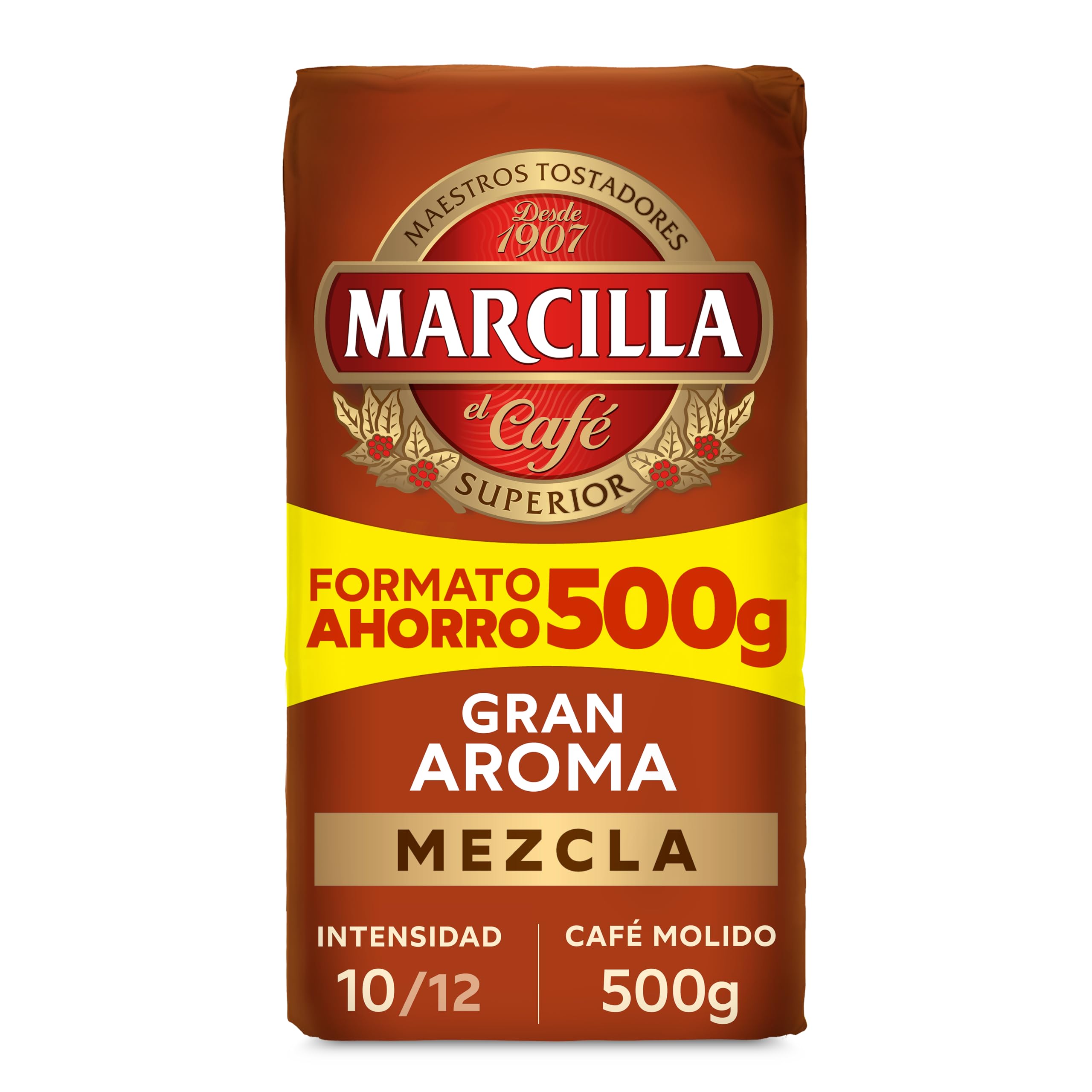 Marcilla Café Molido Mezcla |500 g | Para Cafetera Italiana, de Filtro o Pistón