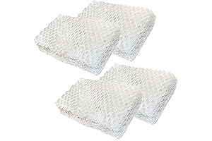HQRP Compatible 4-Pack Wick Filter for Essick Air AIRCARE Horizon HD3120DCN 4.75-Gallon Console Evaporative Humidifier
