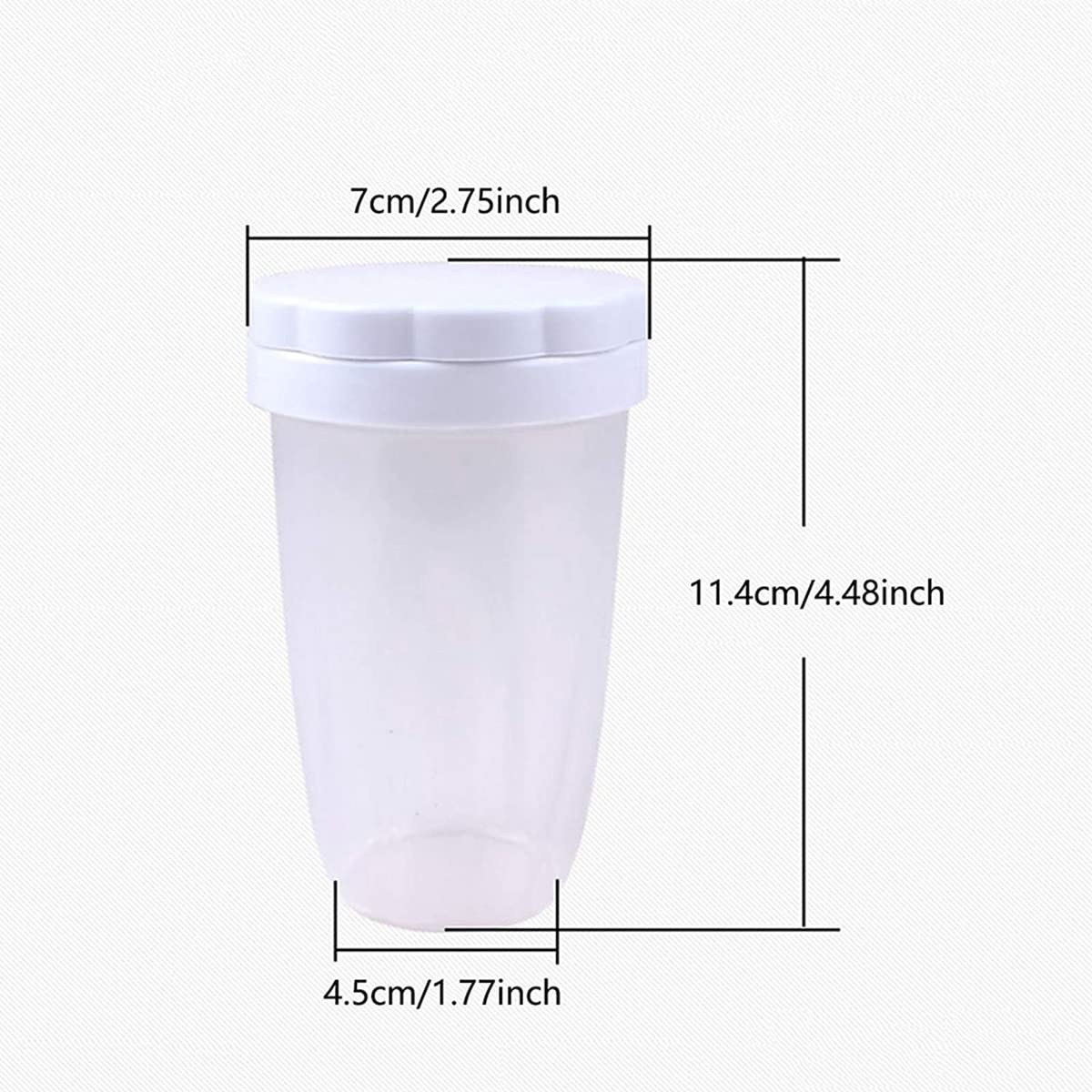 Hbaebdoo 2 Pcs Icing Sugar Shaker Flour Shaker with Lid for Cocoa Shaker Flour Cake Baking Flour Sieve