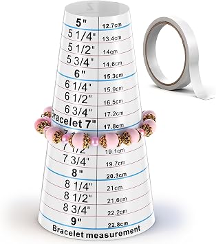 QFGasre Bracelet Sizer Measuring Tool 5-9 Plastic Jewelry Making Tool