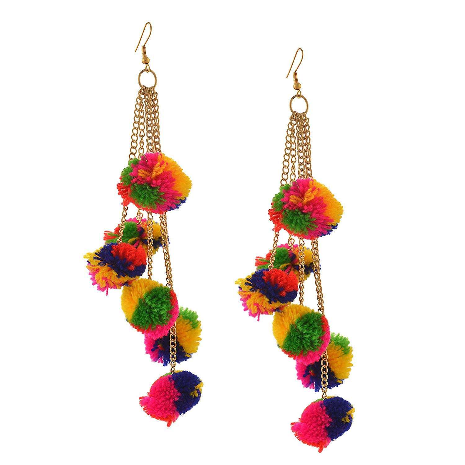 See full amazon price history chart for Michelangelo Non-precious Metal Dangle Pom Pom Earrings for Women & Girls, Multicolor Michelangelo Non-precious Metal Dangle Pom Pom Earrings for Women & Girls, Multicolor (B071NTXCZX) Amazon Price History, Amazon Price Tracker