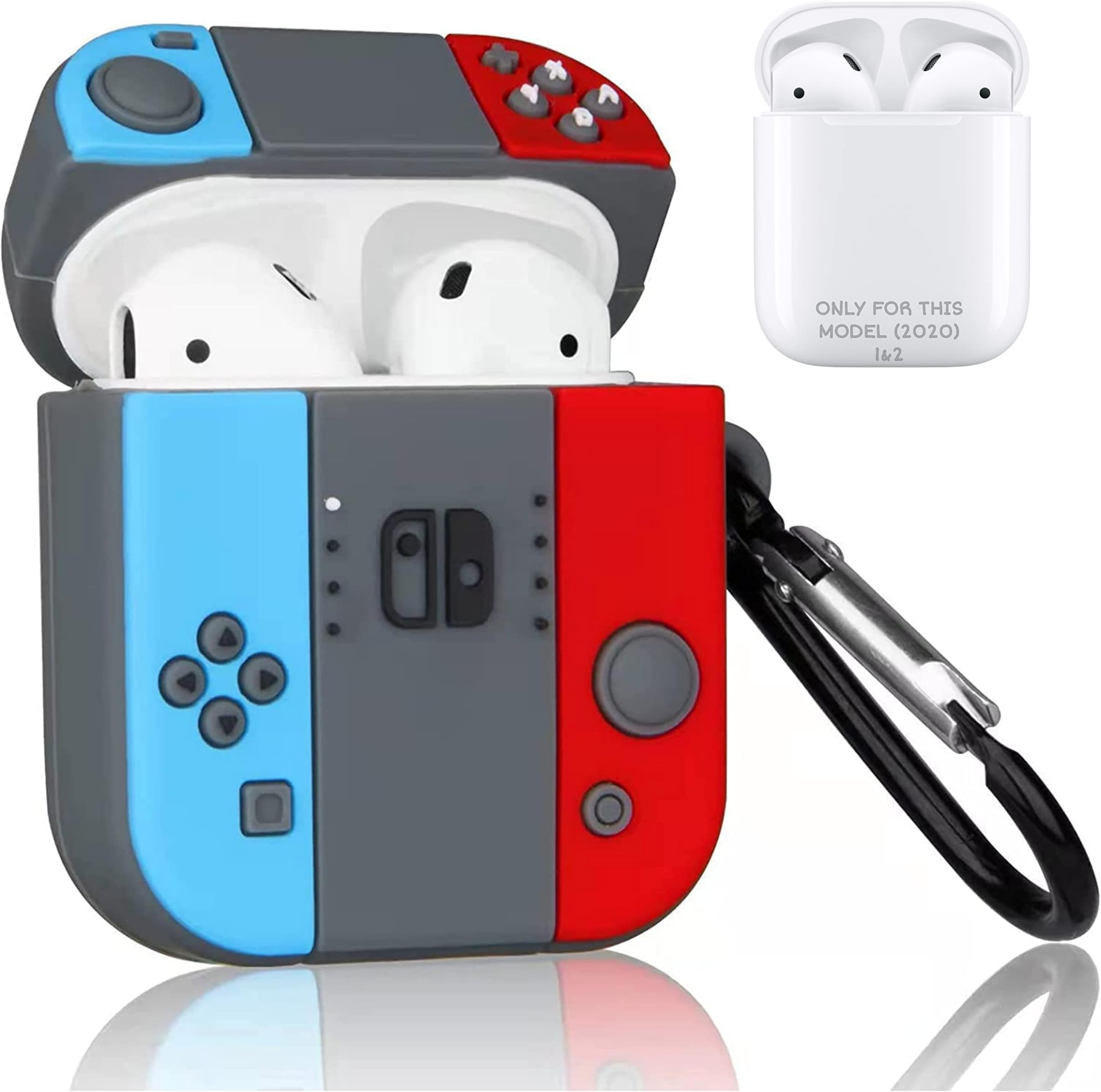 Apple AirPods Case Cover for 1st and 2nd Generation Protective Shock Proof Case Cover Compatible with AirPods 2&1 with Keychain (Nightendo)