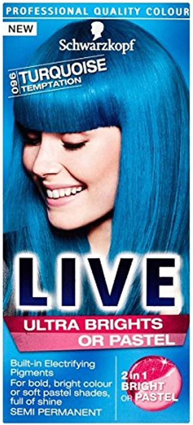 Schwarzkopf LIVE Ultra Brights or Pastel Turquoise Temptation 096