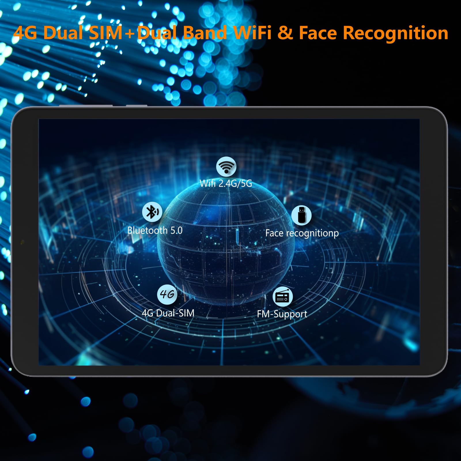 T20MINI Tablet z systemem Android 14, tablet dotykowy 8,4 cala z kartą SIM 4G, 9 (4+5) GB + 128 GB (TF 1TB), tablety Octa Core, FHD 1920x 1200, aparat 13MP, bateria Widevine L1 5060mAh,