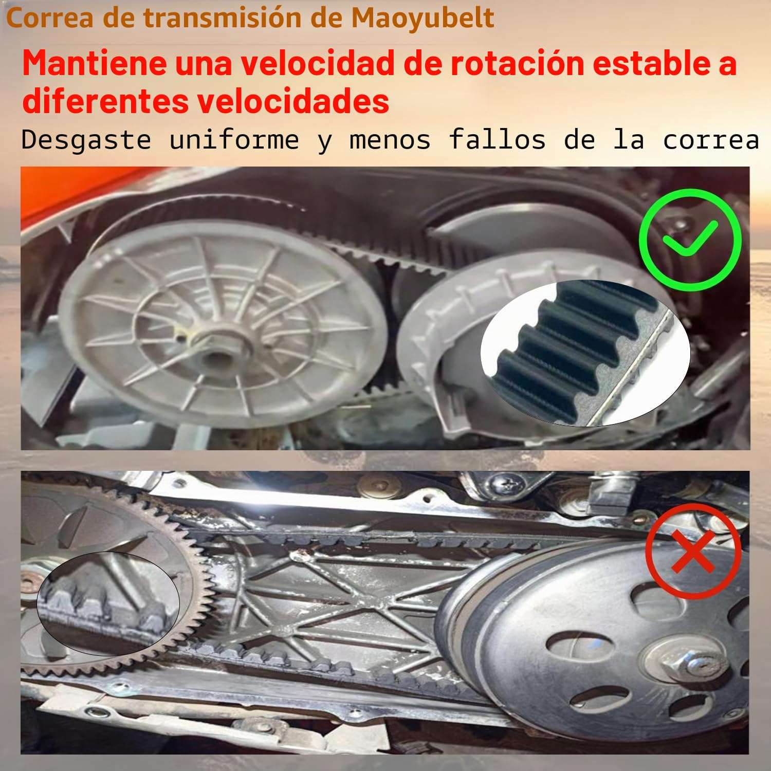 Correa de transmisión de transmisión de motocicleta 23100-MCT-003 para HON-DA FJS600 Silver Wing 2001-2011 FSC600 (ABS)