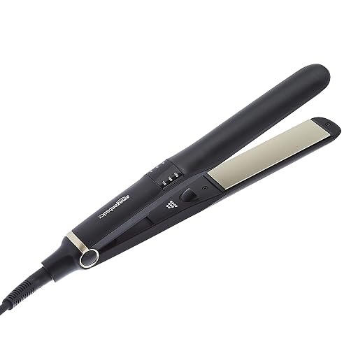 MockWares Basics Hair Straightener with Ceramic Plates, Black