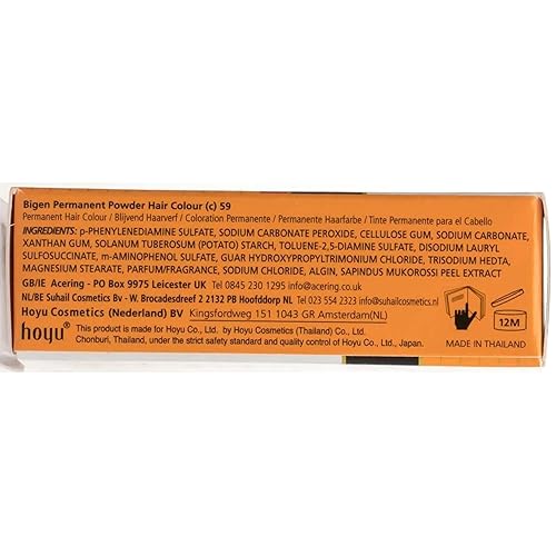 Vista 64 de Bigen Polvo de color para el cabello #56 Rich Medium Brown - 1 unidad, (Hoyu)